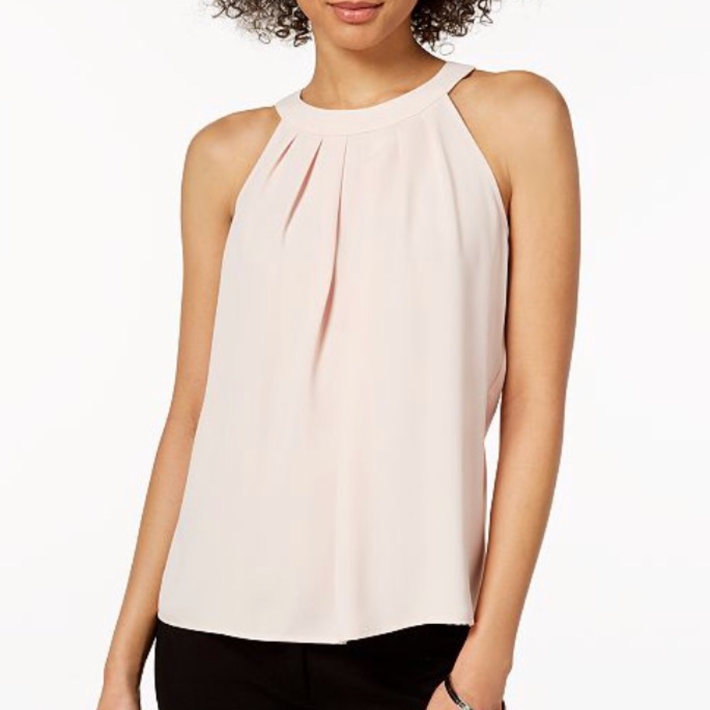 Nine West Pleated Halter Top